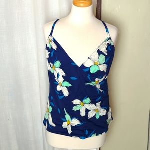 Land's End floral tankini top